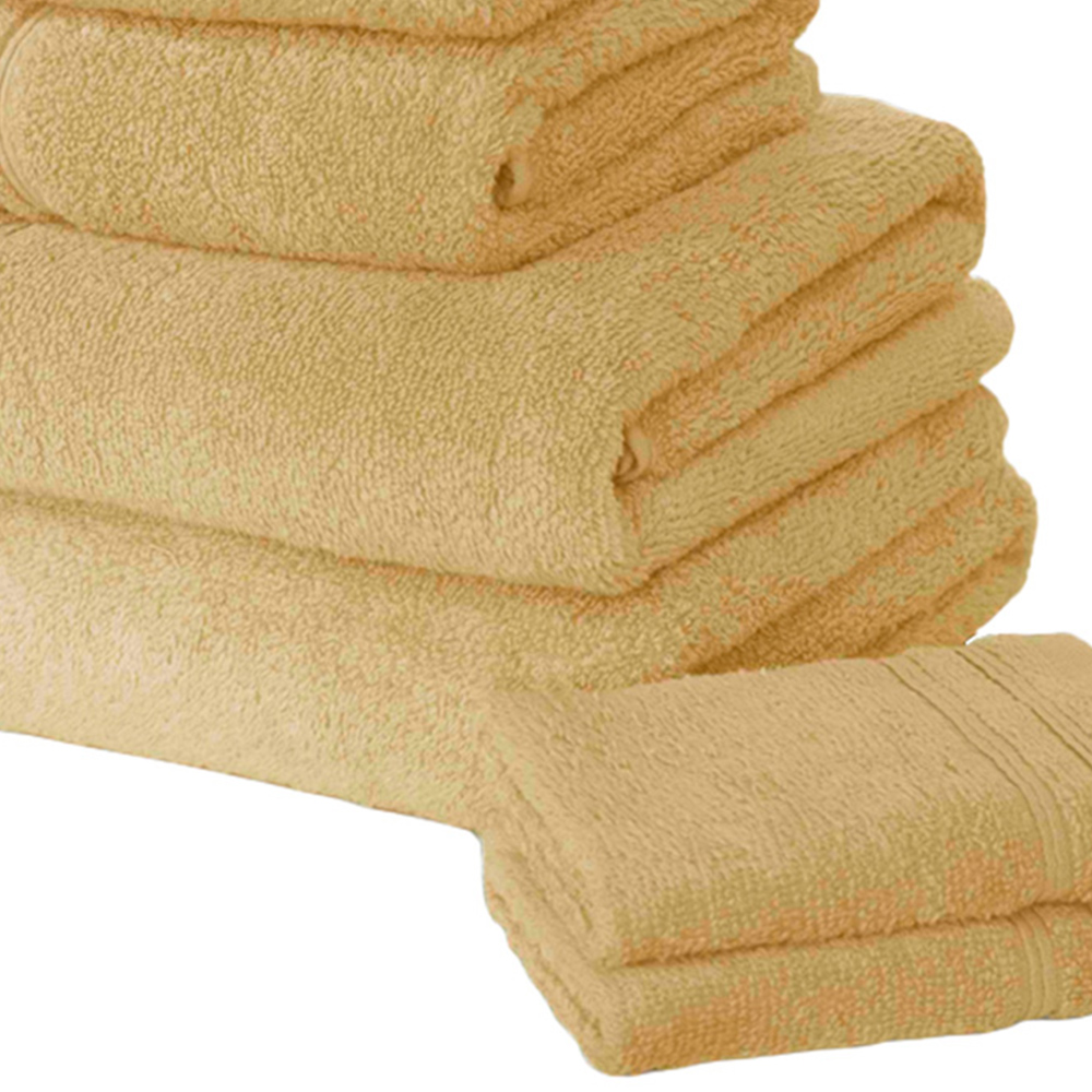 Rapport Home So Soft Ochre Cotton Hand and Bath Towel Bale Set of 6 Image 3