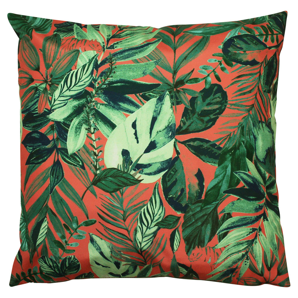 furn. Psychedelic Coral Jungle Tropical UV and Water Resistant Outdoor Cushion Image 1