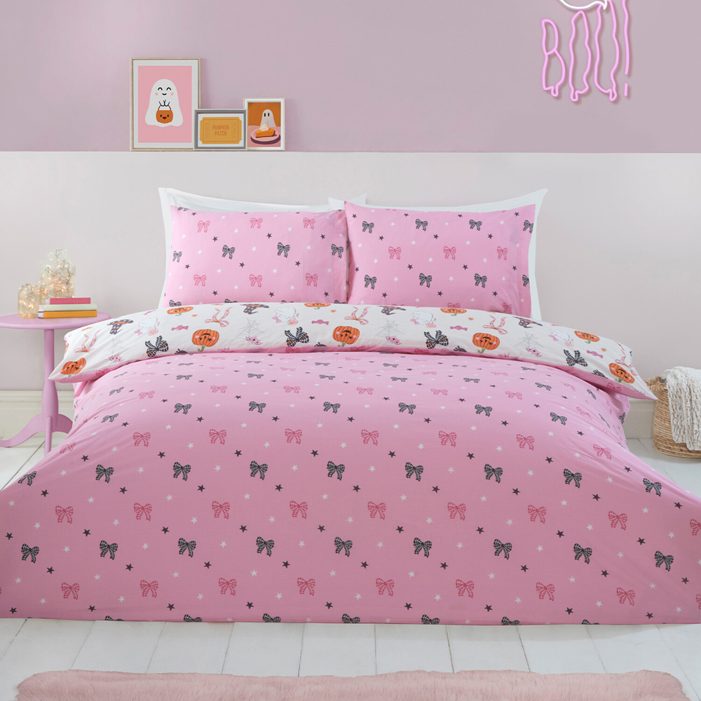 Boo-tiful Duvet Set Pink Single Image 2