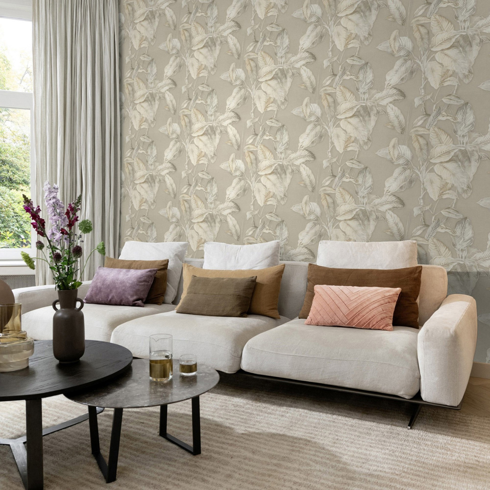 Rasch Wallpaper Boho Palm Neutral Wallpaper Image 3