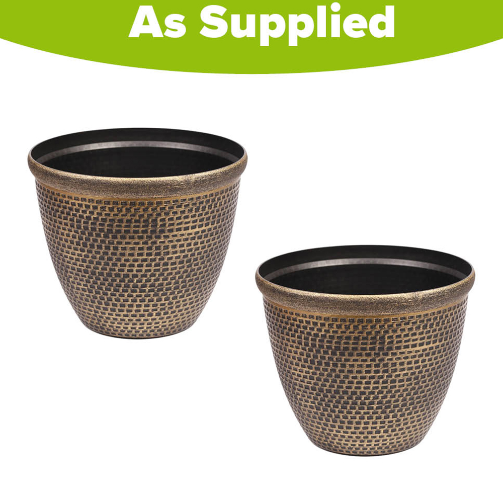 YouGarden Cromarty Planter 25cm 2 Pack Image 4