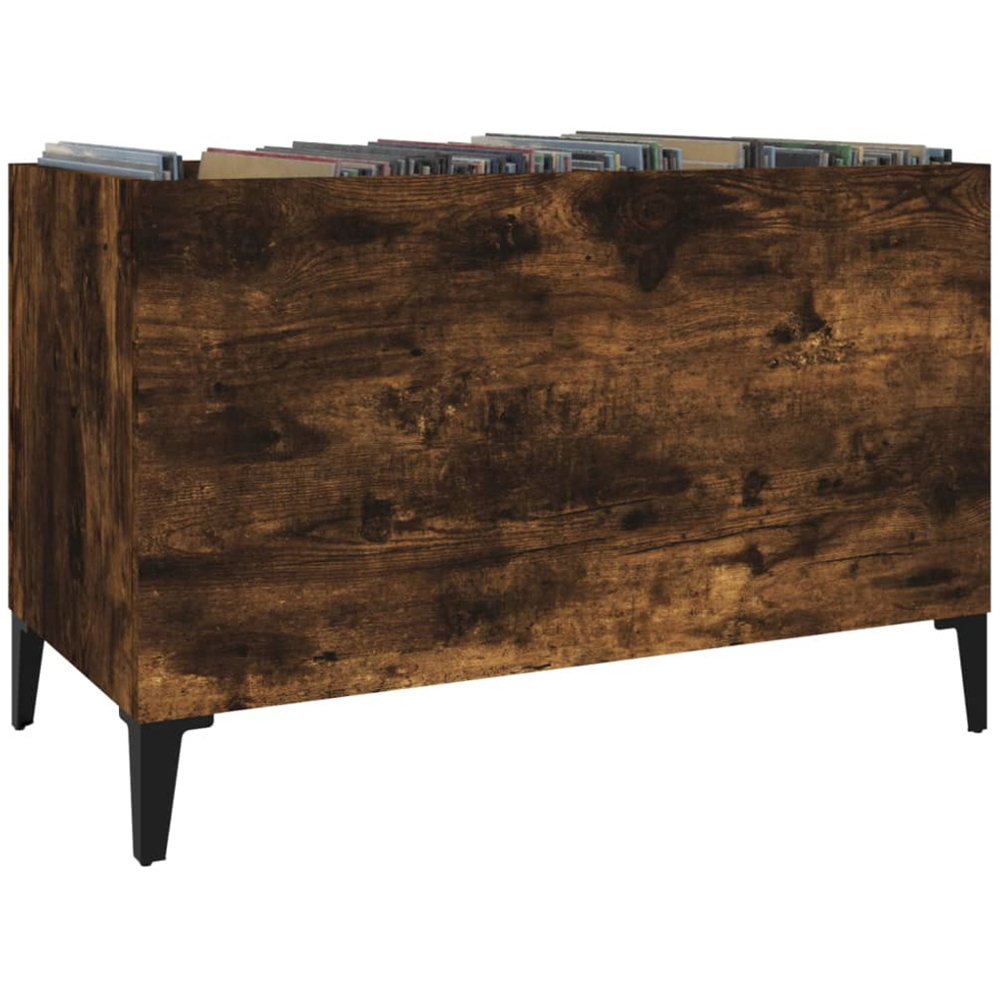 vidaXL Smoked Oak Record Cabinet Image 3