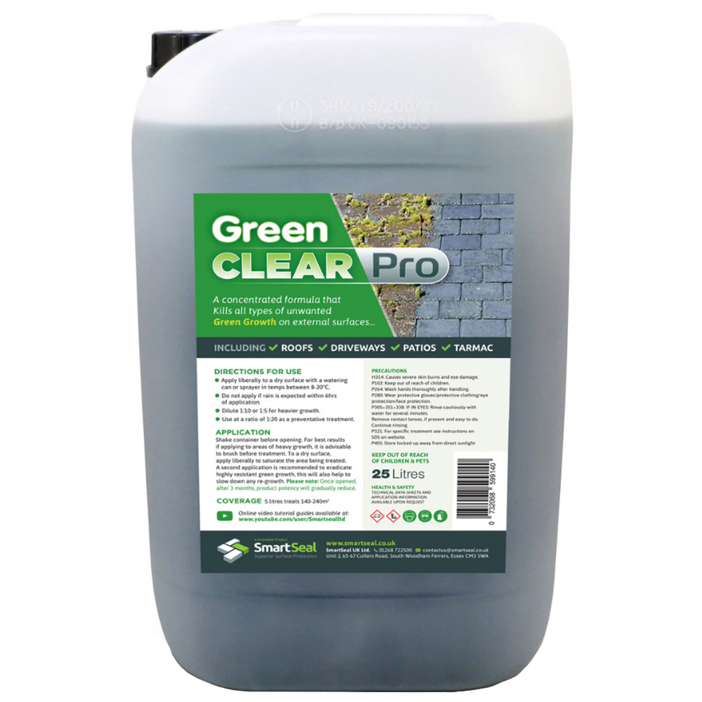 SmartSeal Green Clear Pro Lichen and Algae Killer 25L Image 1