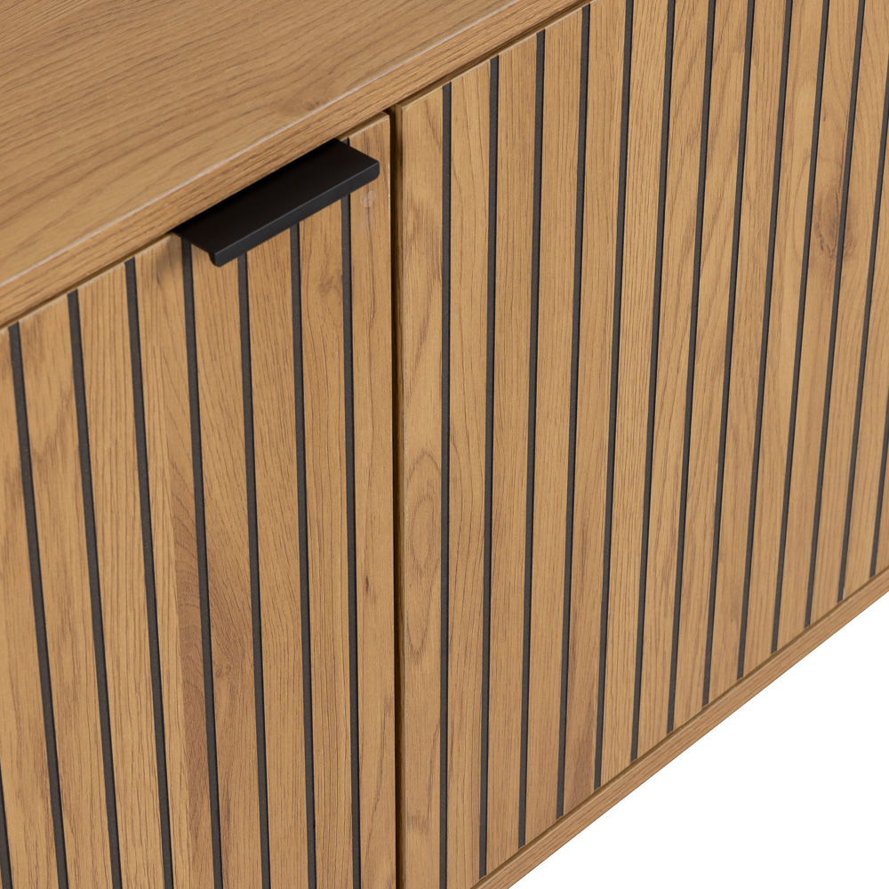 Florence Jaipur 2 Door Single Drawer Single Shelf Wild Oak Sideboard Image 7