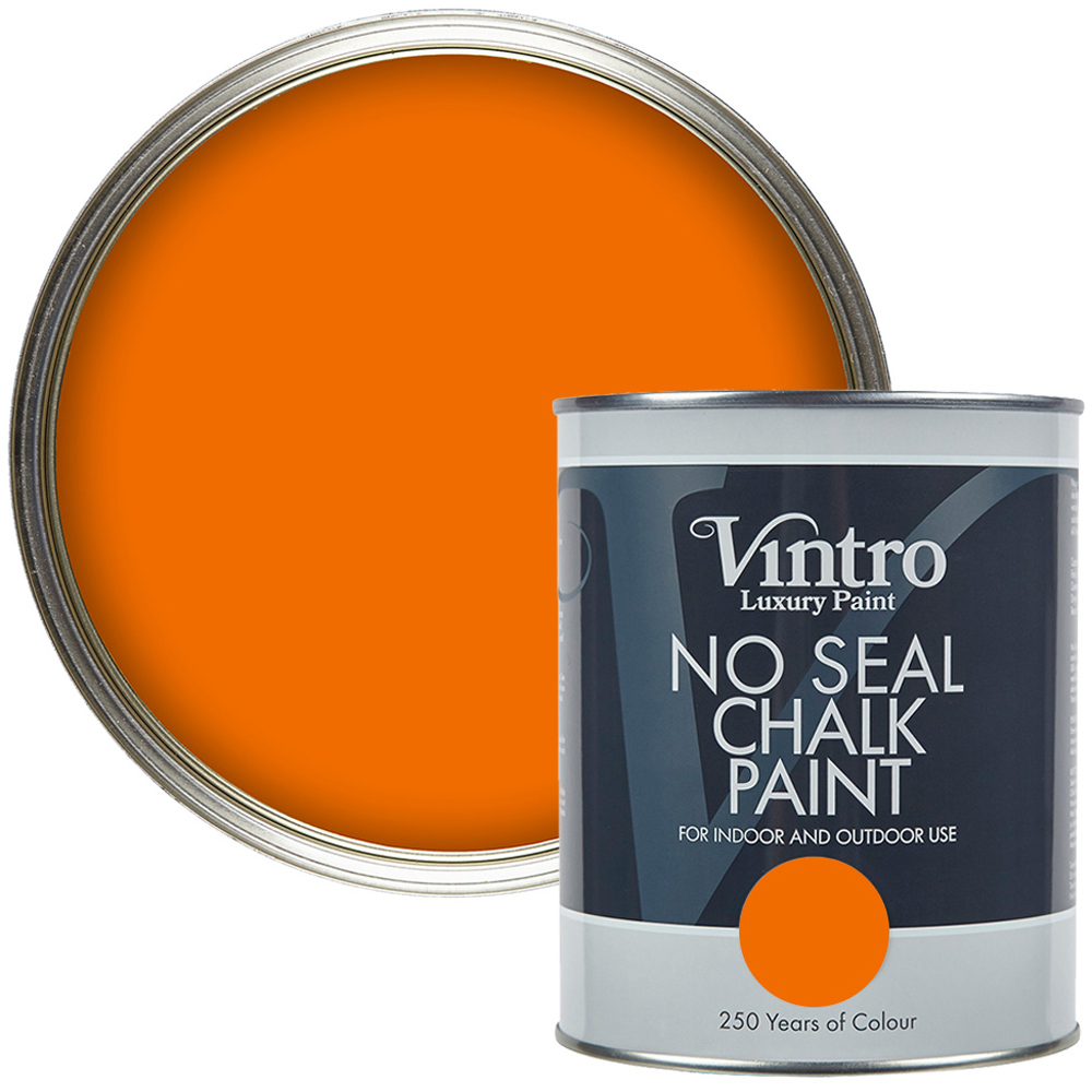 Vintro Paint Deep Saffron No Seal Chalk Paint 1L Image 1