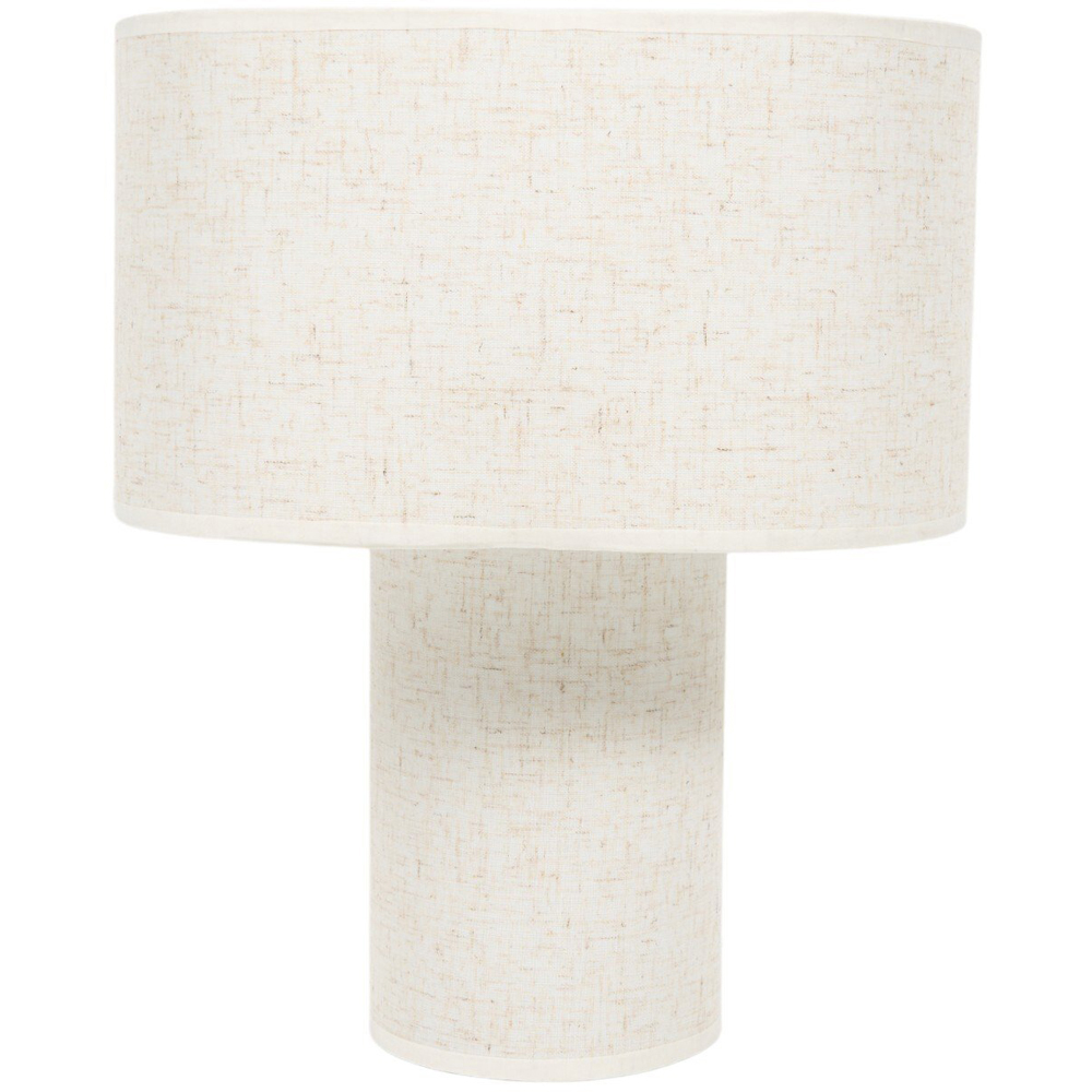 Linen Table Lamp Beige Image 3