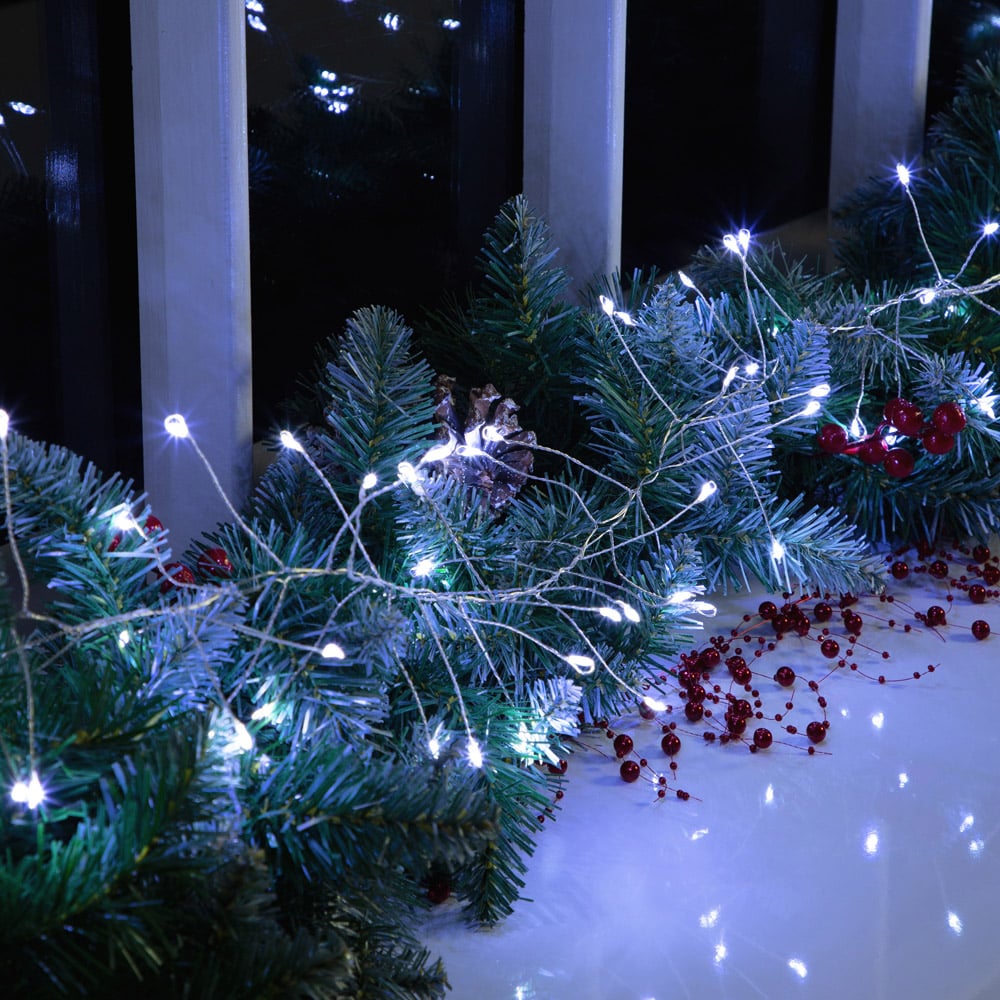 The Christmas Workshop 3m 480 White LED Silver Cluster String Light Image 3