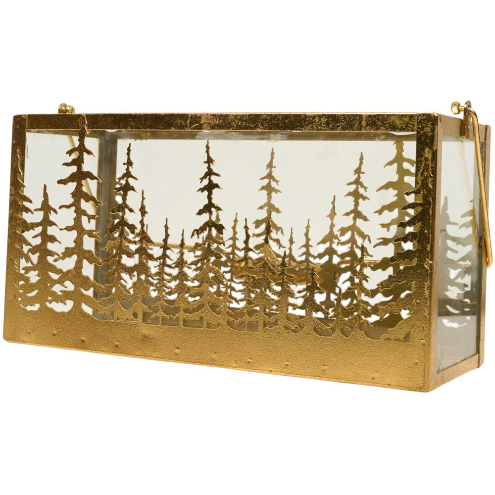 Christmas Tree Candle Holder Gold Image 2
