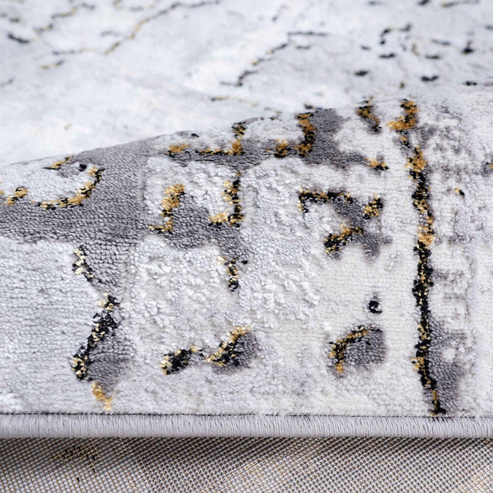 Kukoon Hatton Grace Gold Distressed Rug 120 x 170cm Image 3