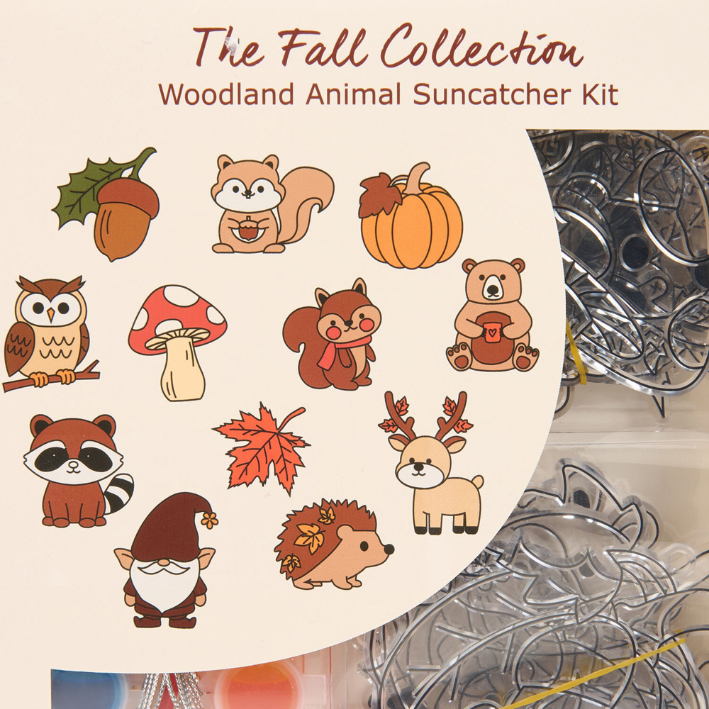 Woodland Animal Suncatcher Kit Image 3