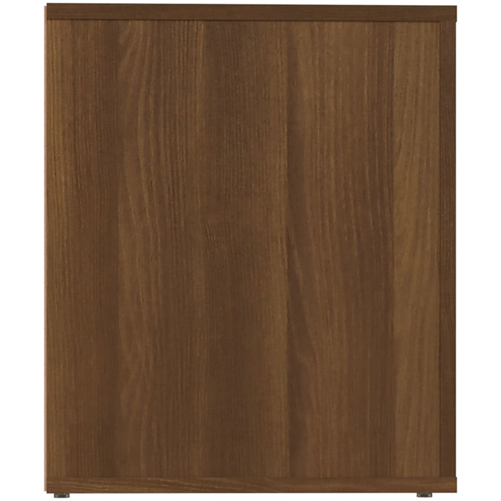 vidaXL Single Drawer Brown Oak Bedside Cabinet Image 5