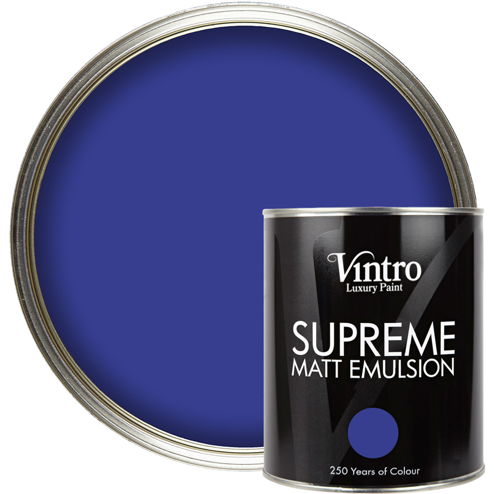Vintro Paint Raphael Blue Matt Emulsion Interior Paint 1L Image 1