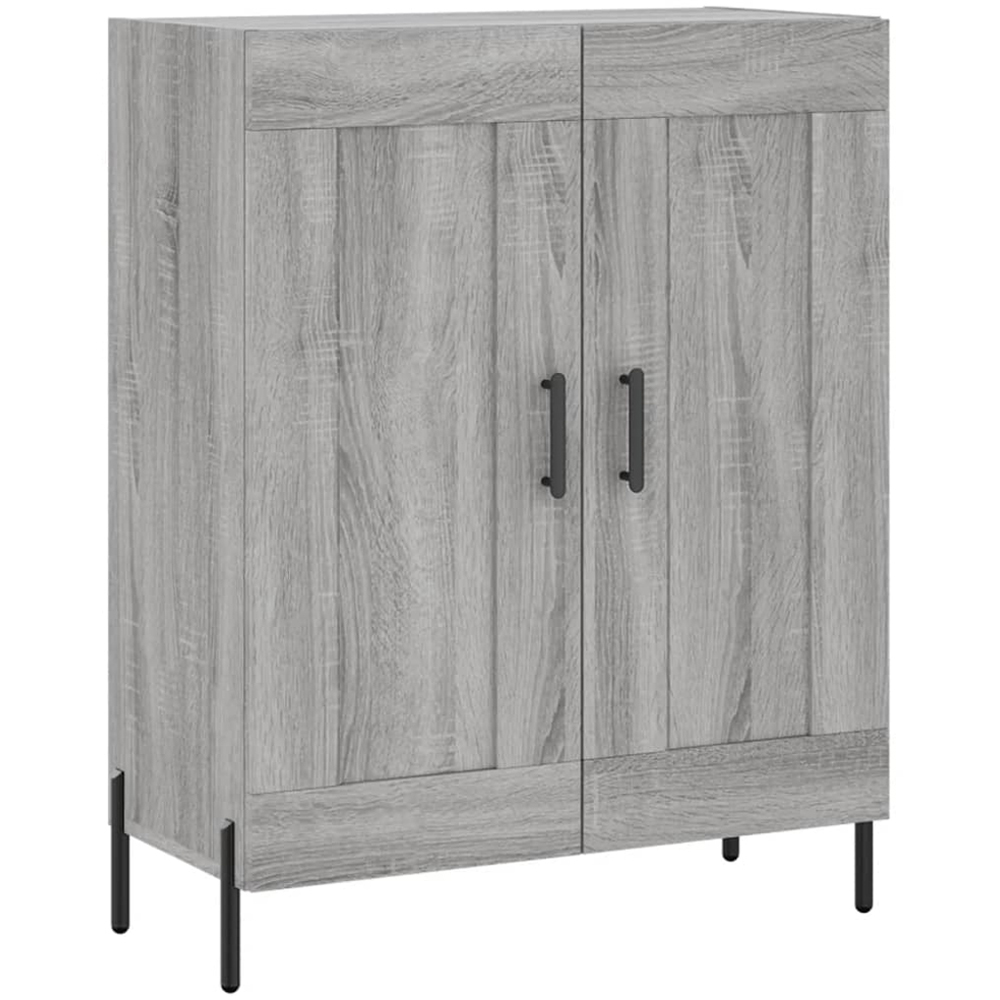 vidaXL 4 Door Grey Sonoma Highboard Image 7
