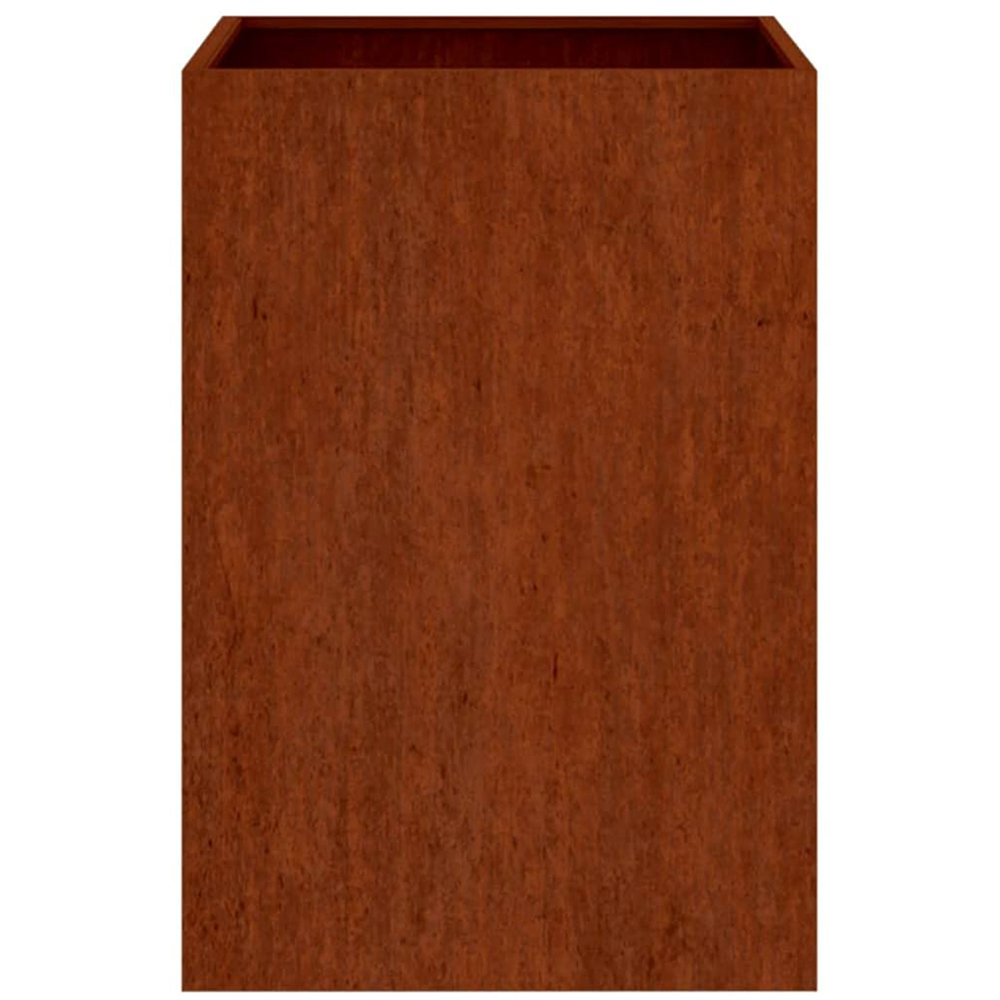 vidaXL Brown Corten Steel Garden Planter 75 x 38 x 42cm Image 3