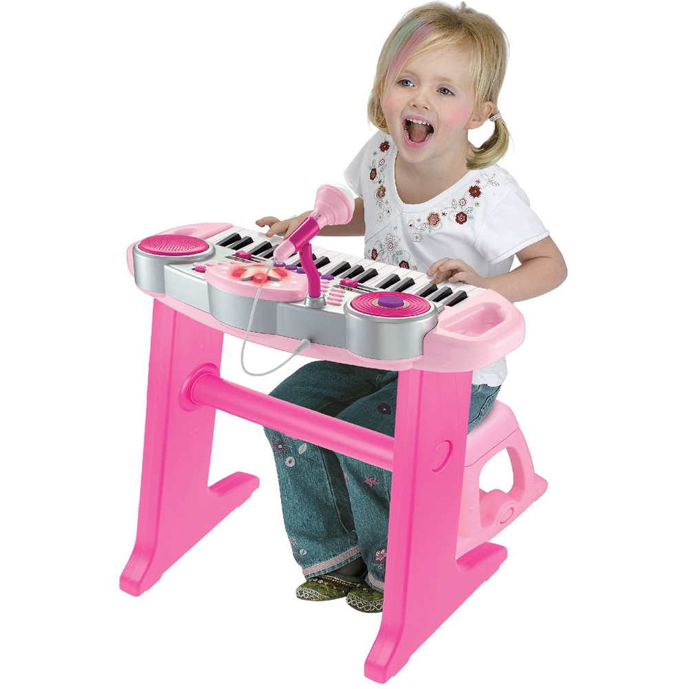 Winfun Disco Beat Bop Pink Keyboard Kids Rock Star Set Image 6