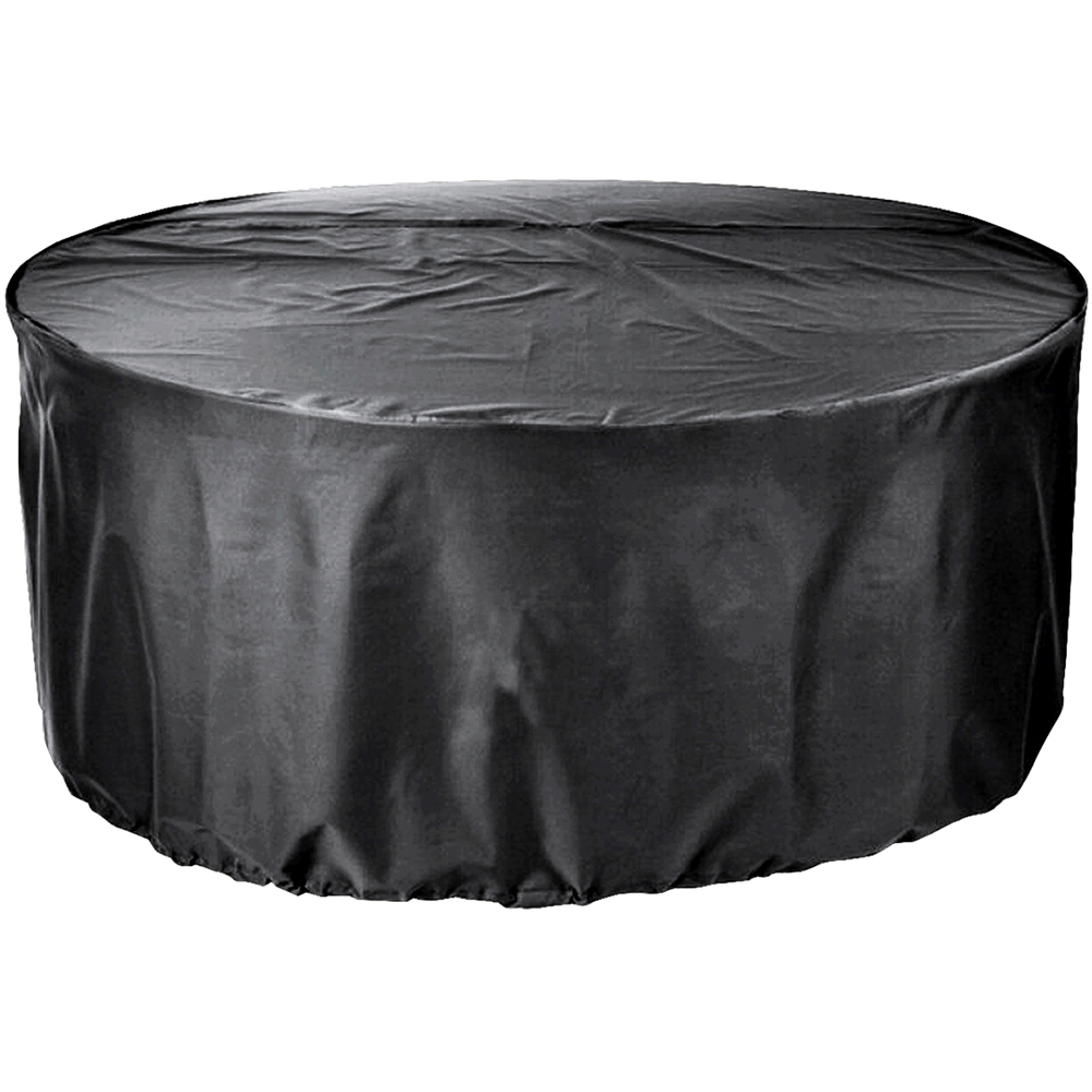 Cozy Bay EZBreathe 8 Seater Round Black Patio Set Cover Image 1