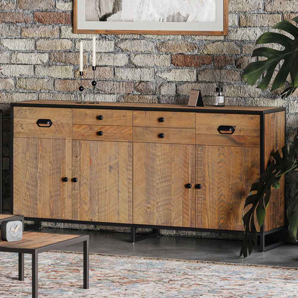 Baumhaus Ooki 4 Door 6 Drawer Sideboard Image 1