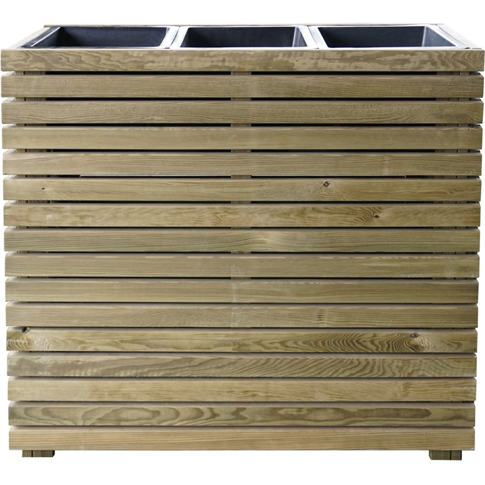 Cerland Horizon Wooden Tall Rectangular Planter 90cm Image 3