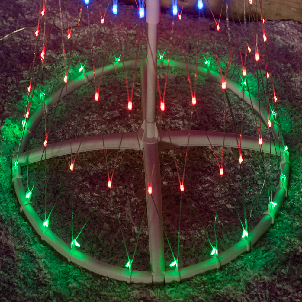 Samuel Alexander Multicolour LED Light Up Christmas Cone Tree 5.9ft Image 4
