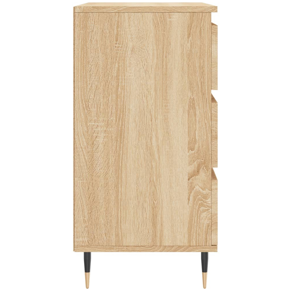 vidaXL 3 Drawer Sonoma Oak Sideboard Image 7
