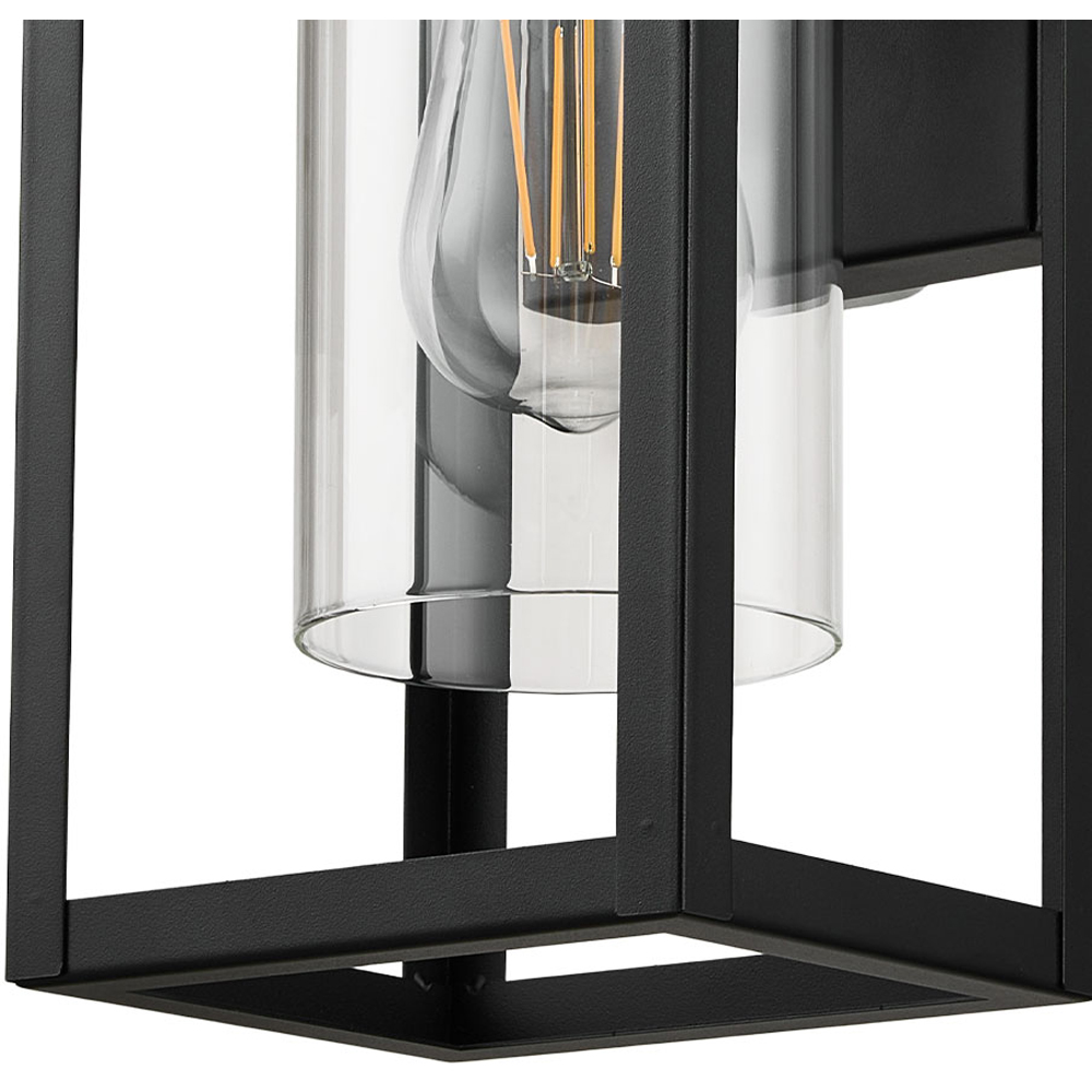 Living and Home E27 Black Aluminium Waterproof Motion Sensor Outdoor Wall Light Image 4