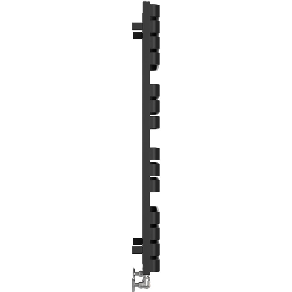 Terma Warp T Bold Matt Black Heated Towel Rail 2660 BTU 1110 x 500mm Image 4