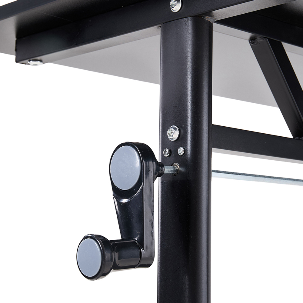 Living and Home Carbon Steel Frame Manual Height Adjustable Laptop Desk Black Image 5