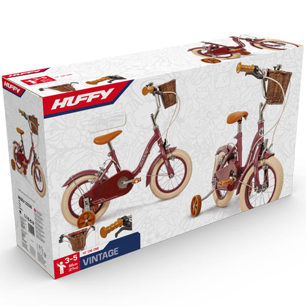 Huffy Vintage 22255W Single Speed Burgundy 12 inch Kids Bike Image 5