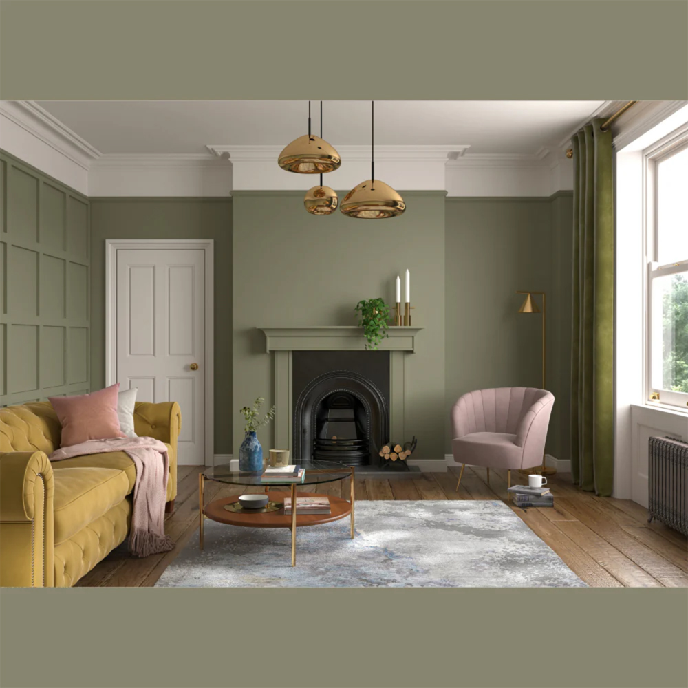Dulux Heritage Walls and Ceilings DH Drab Velvet Matt Emulsion Paint 1L Image 4