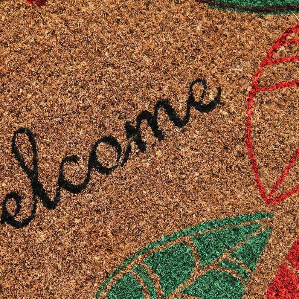 Coco & Coir Graceful Leaves Coir Door Mat 45 x 75cm Image 5