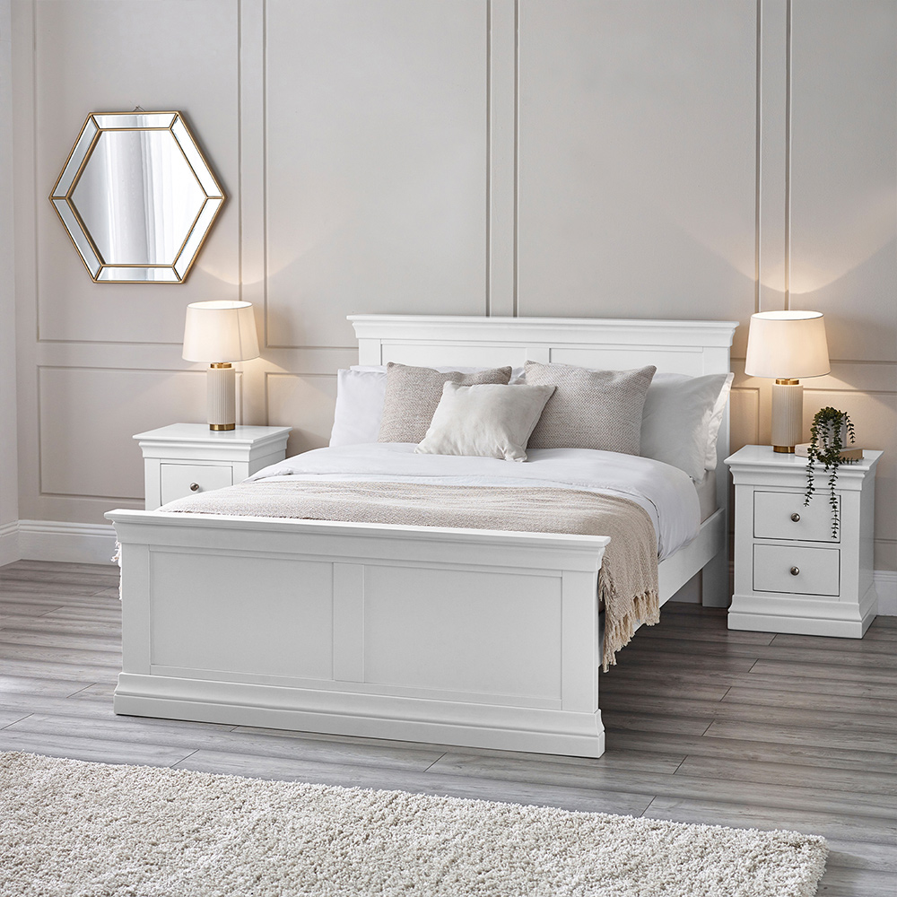 Julian Bowen Clermont Surf White King Bed Image 8