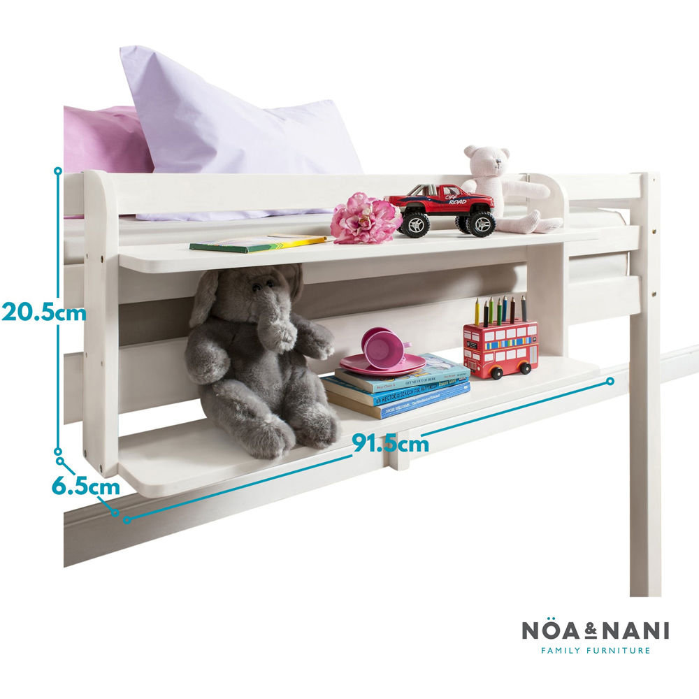 Noa and Nani White Double Shelf for Cabin or Bunk Bed Image 5