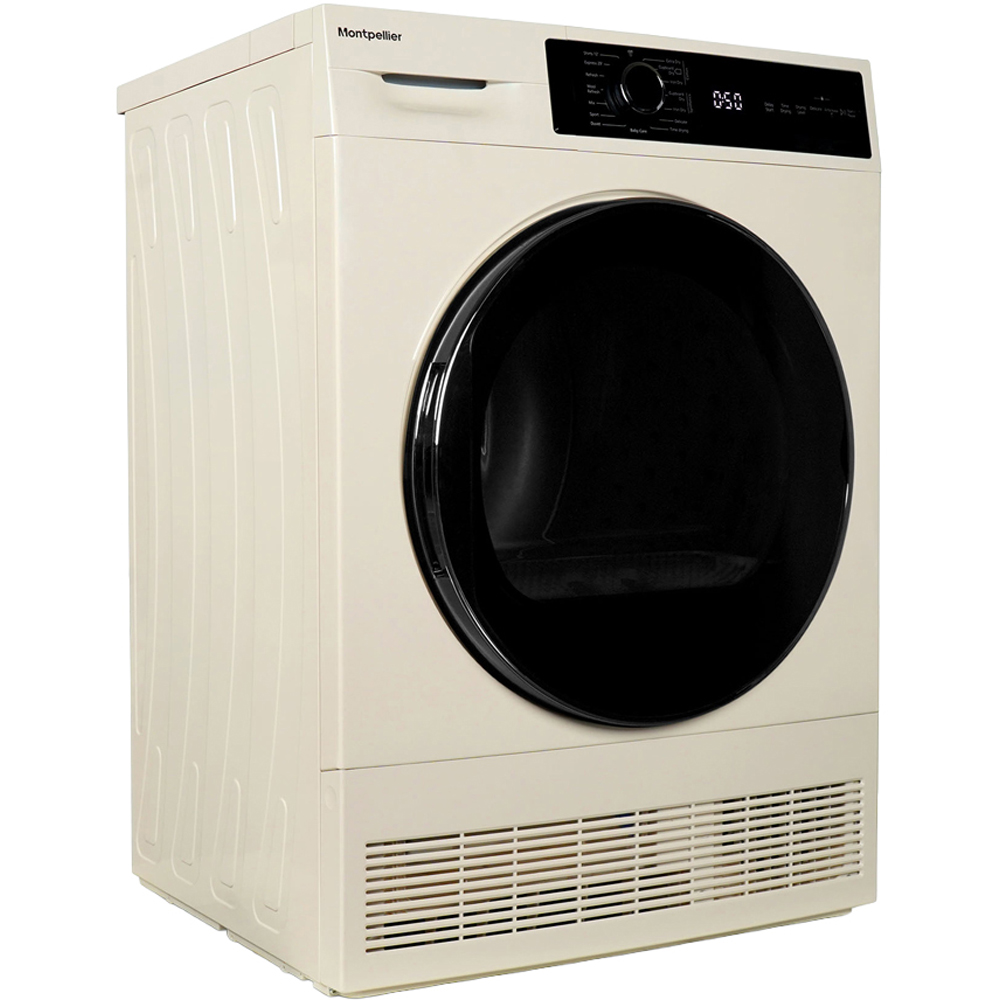 Montpellier MTDC8SDC 8kg Cream Condenser Sensor Dry Tumble Dryer Image 1