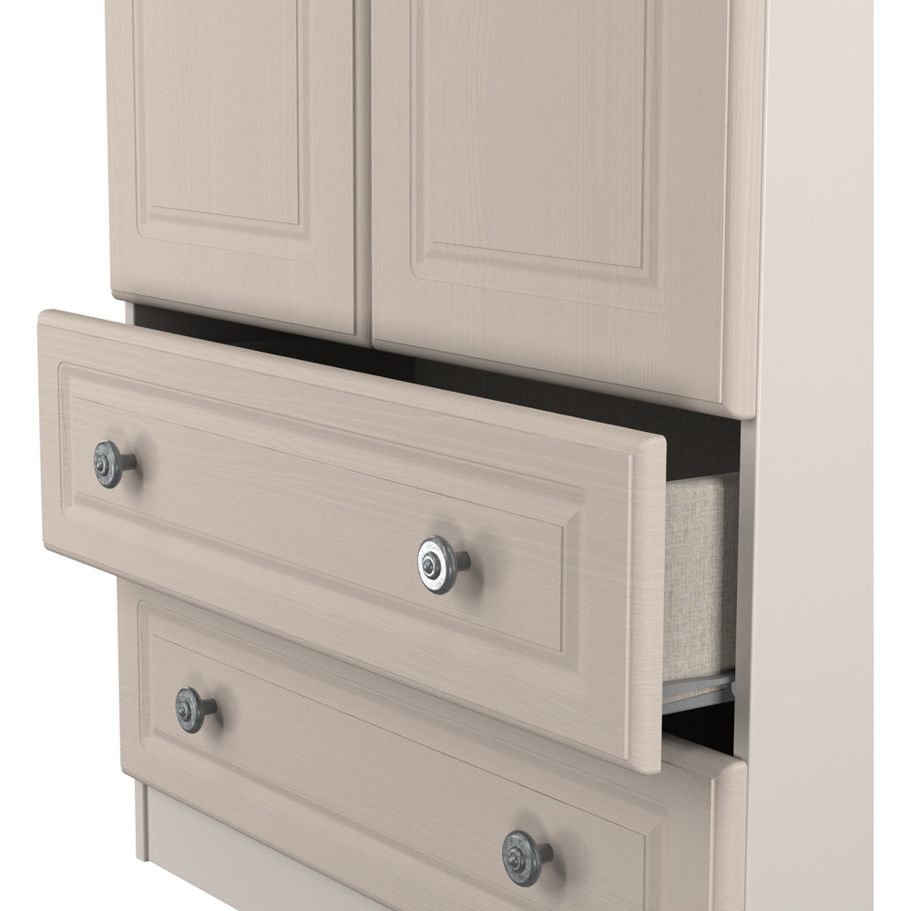 Crowndale Norfolk 2 Door 2 Drawer Kashmir Ash and Bardolino Oak Wardrobe Ready Assembled Image 7