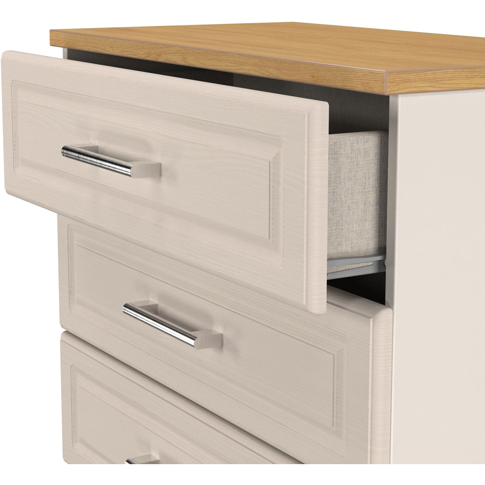 Crowndale Kent 4 Drawer Kashmir Ash and Modern Oak Chest of Drawers Ready Assembled Image 6