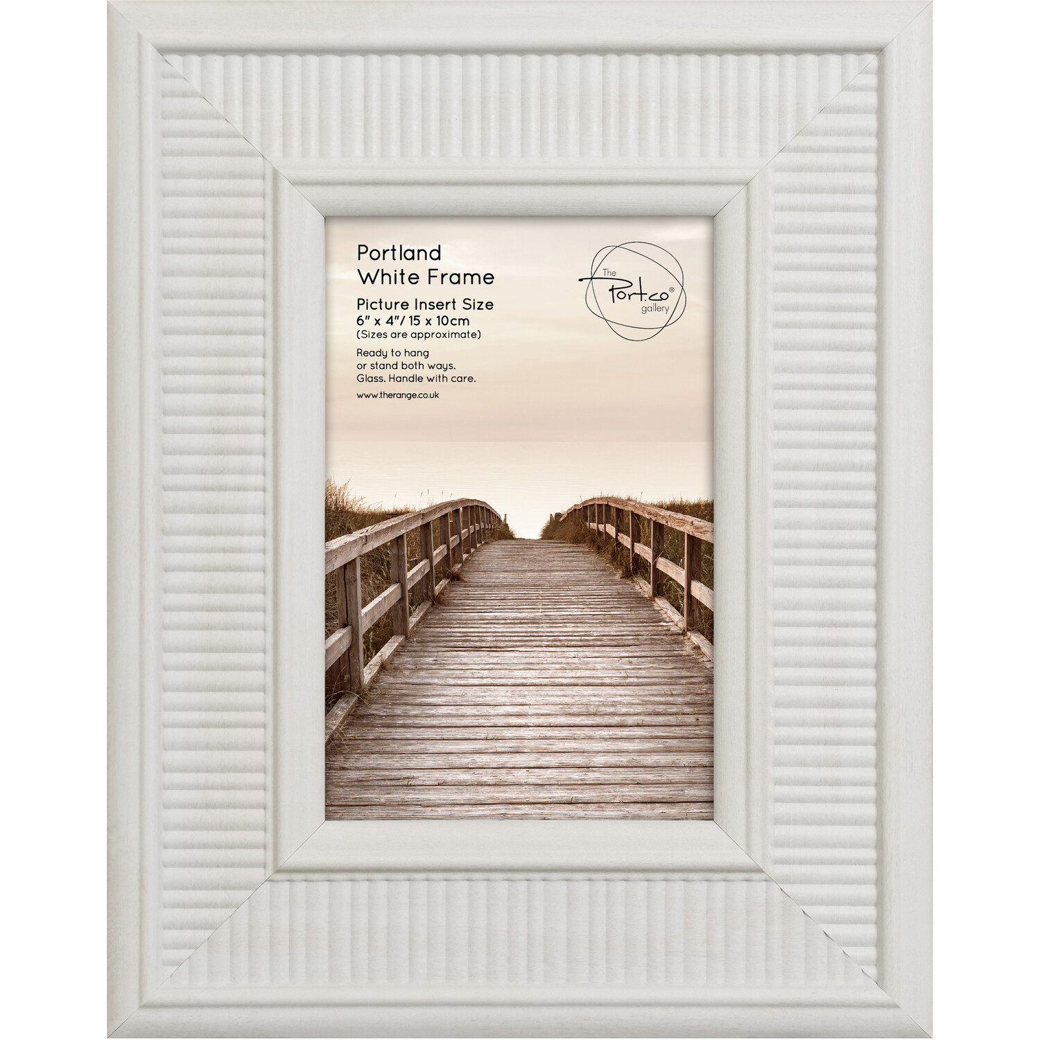 The Port Co. Gallery Portland White Photo Frame 6 x 4 inch Image 1