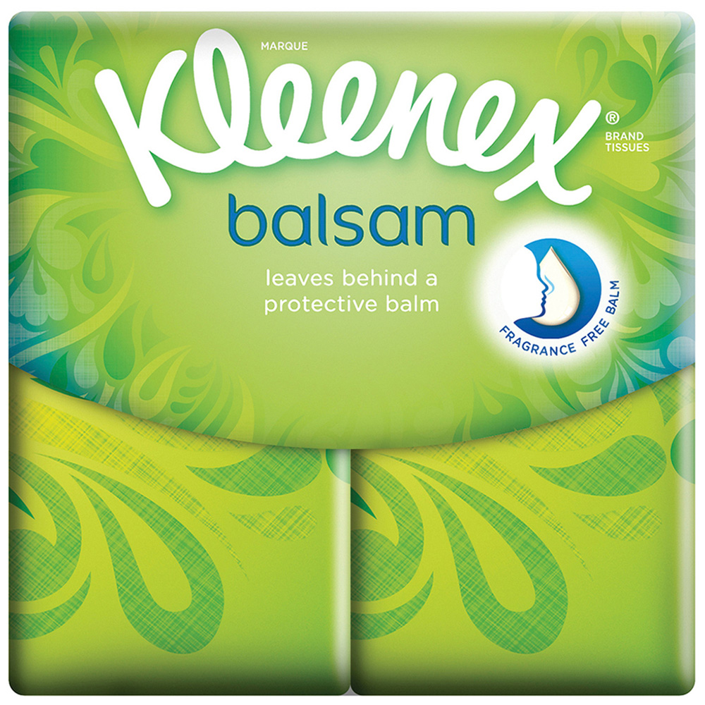Kleenex Balsam Pocket Pack Twin Tissues Image