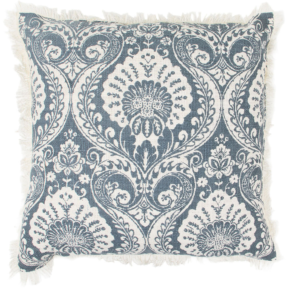 Nadia Printed Cushion Blue Image 1