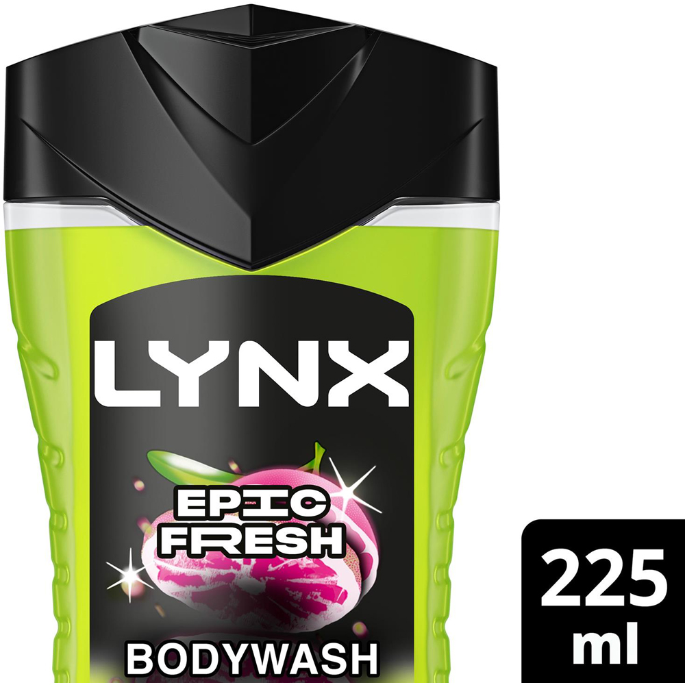 Lynx Epic Fresh Grapefruit and Tropical Pineapple Scent Shower Gel 225ml 36 Pack Image 4
