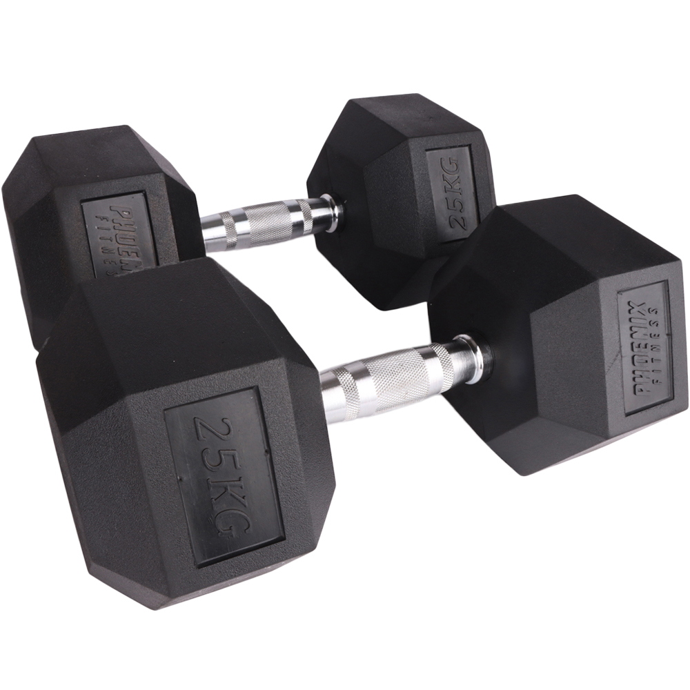 Phoenix Hexagonal Dumbbell Pair 25kg Image 1