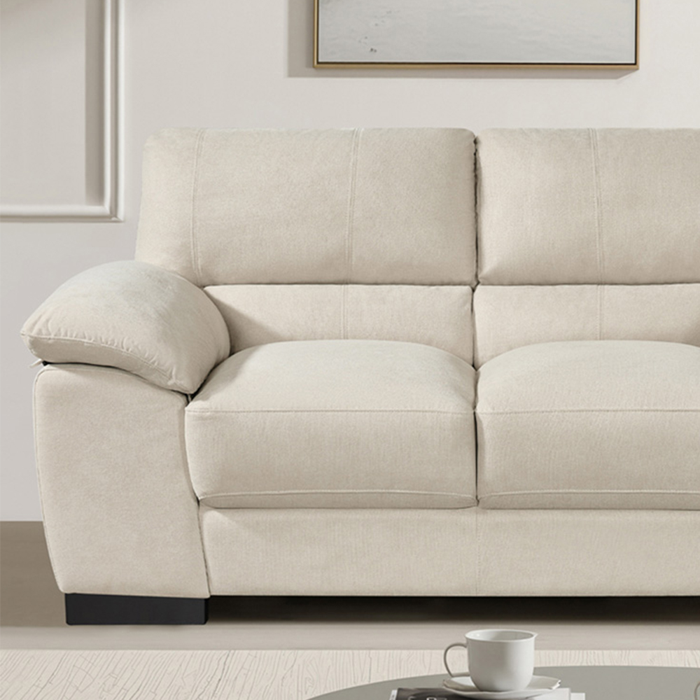 Artemis Home Mellette 2 Seater Oat Fabric Sofa Image 2