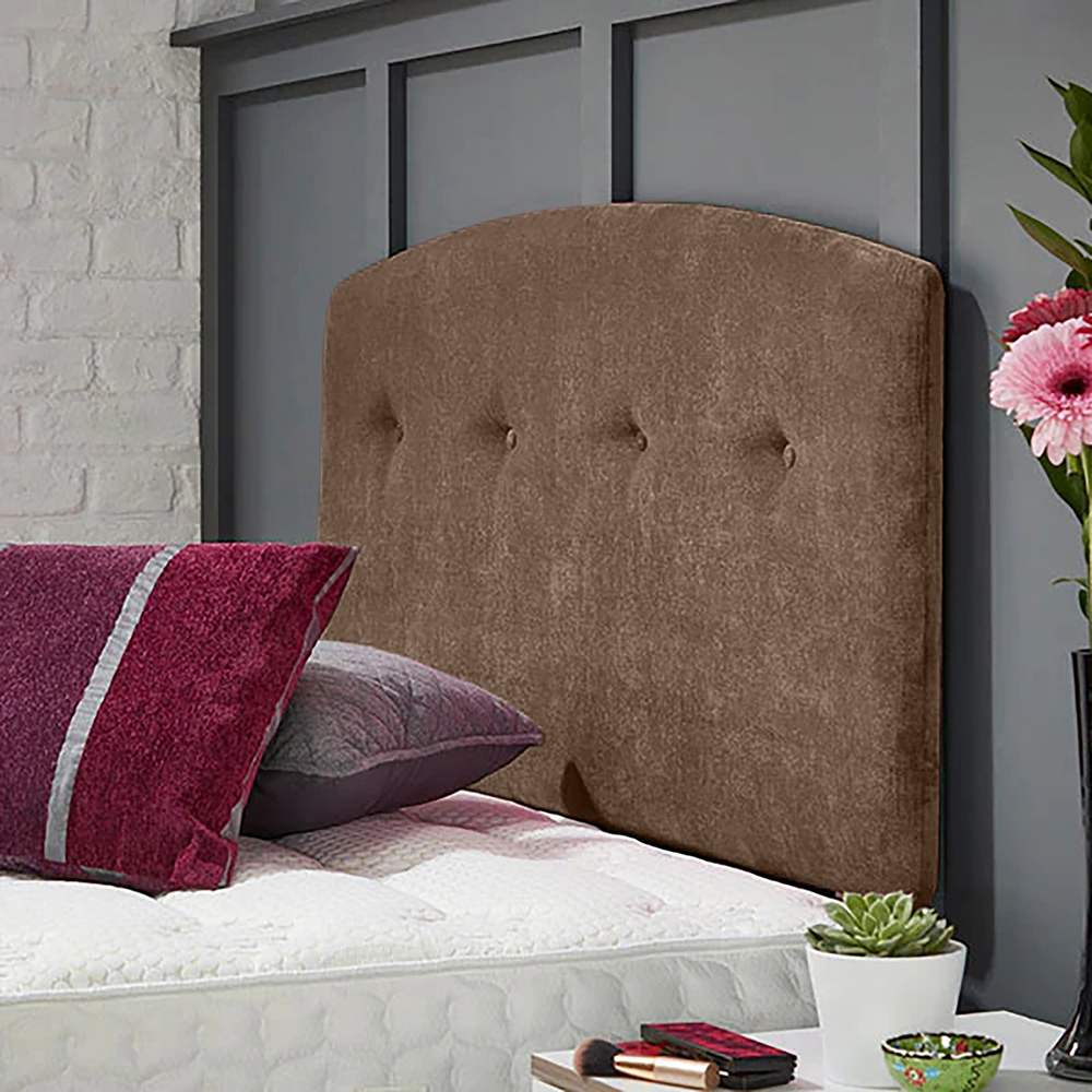 Eleganza Home Harris Small Single Mink Naples Strutted Headboard Image 2