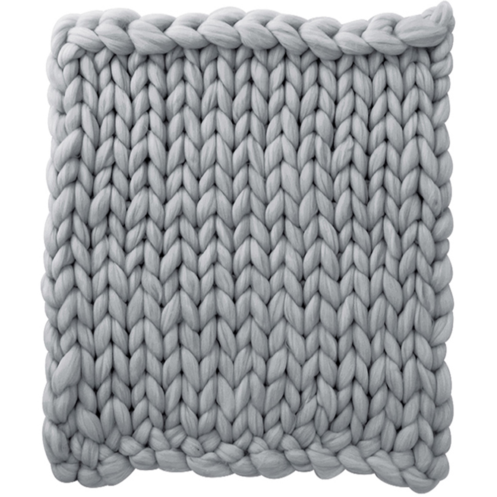 Living and Home Chunky Knit Throw 80 x 100cm Wilko