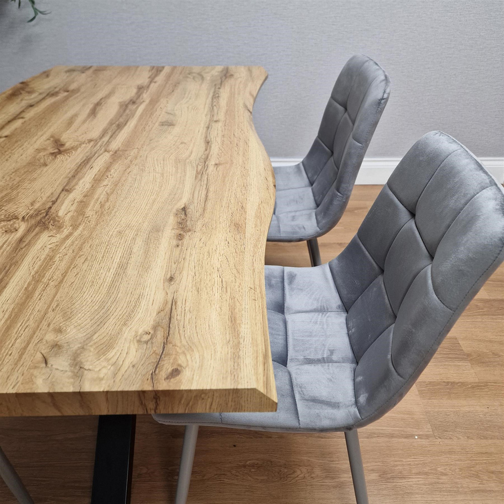 Kosy Koala 4 Seater Dining Table Set Brown and Grey Image 9