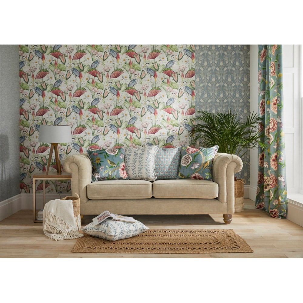 Esselle Home Artisan Weave Chalky Blue Wallpaper Image 7