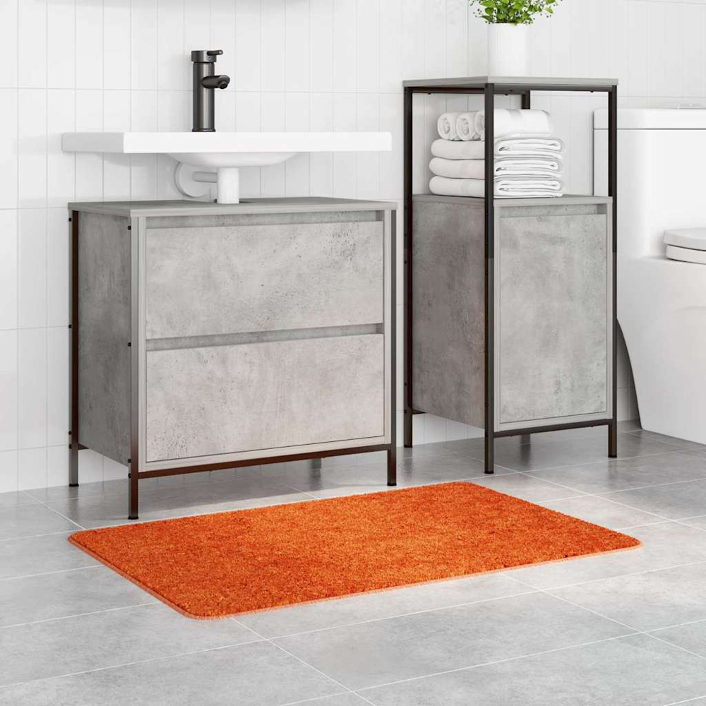 vidaXL Orange Anti-Slip Bath Mat 60 x 90cm Image 2