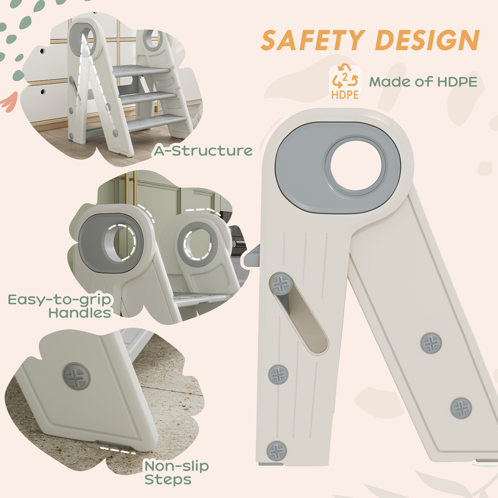 AIYAPLAY Grey Foldable Toddler Tower Image 7