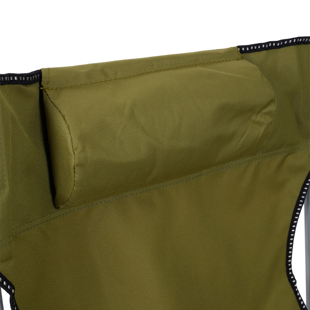 Living and Home Yellow Folding Camping Recliner Chair with Footrest Image 7