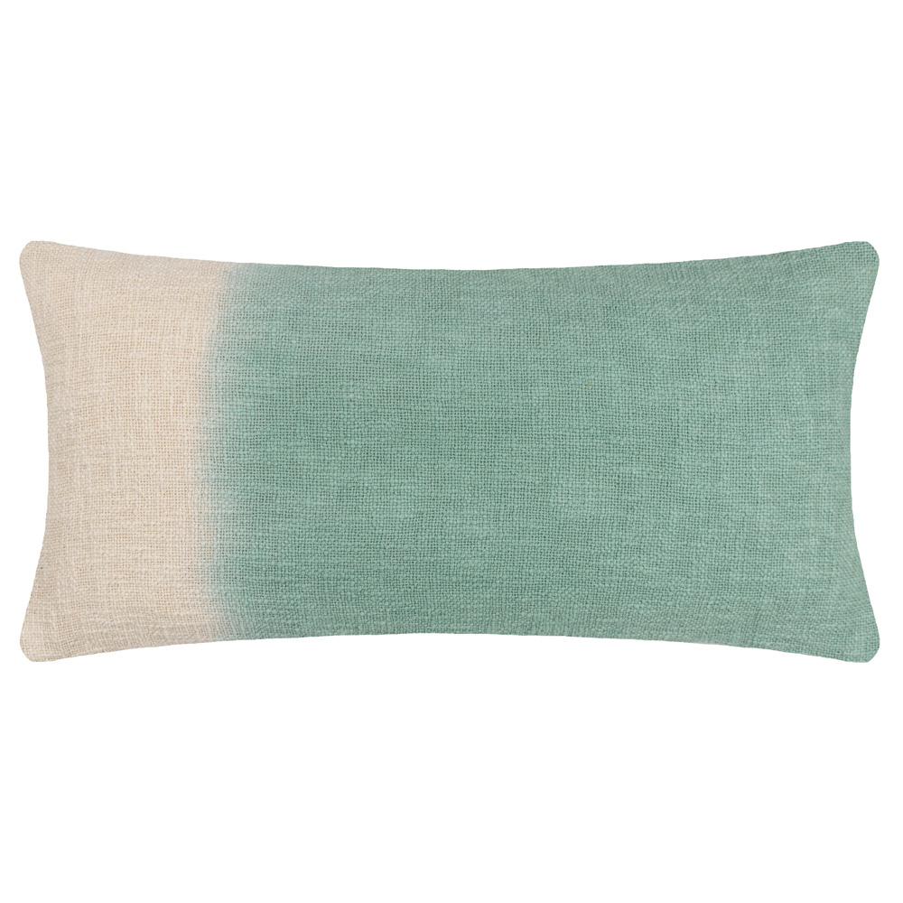 furn. Mizu Eucalyptus Dip Dye Rectangular Cushion Image 1