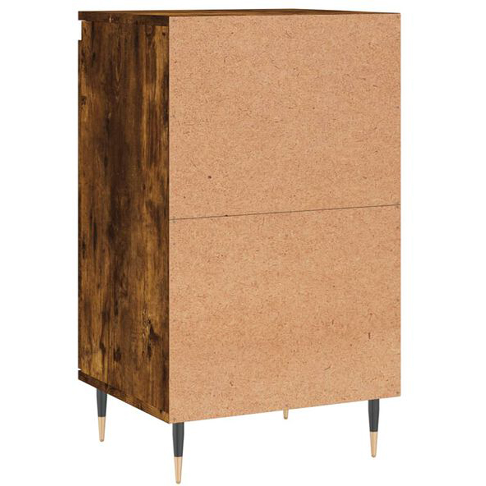vidaXL Single Door Smoked Oak Sideboard Image 5